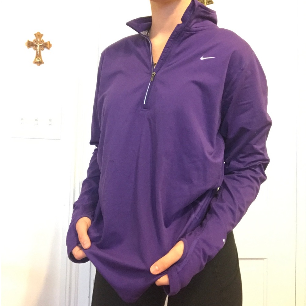 Nike Purple Athletic Quarter ZIP